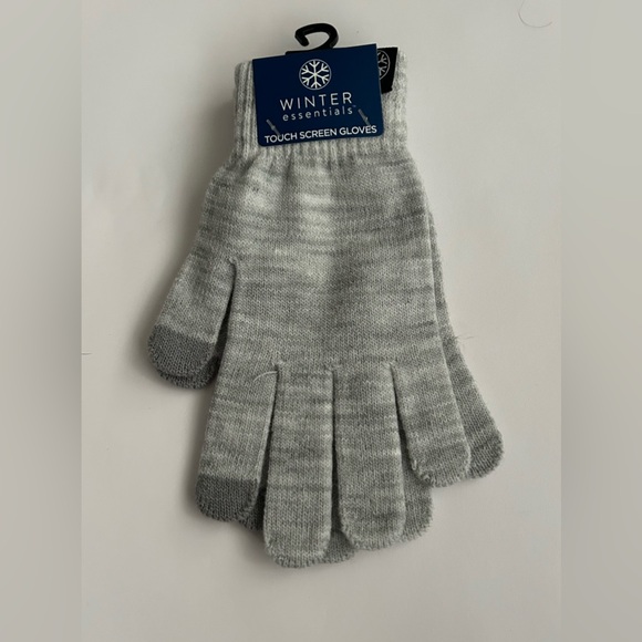 New Winter Essentials Touch Screen Gray Gloves One Size Unisex Texting Gloves - Picture 11 of 11